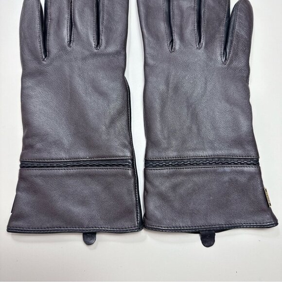 Auclair Womens Size 8 Leather Black Light Weight Driving Gloves - Picture 3 of 11